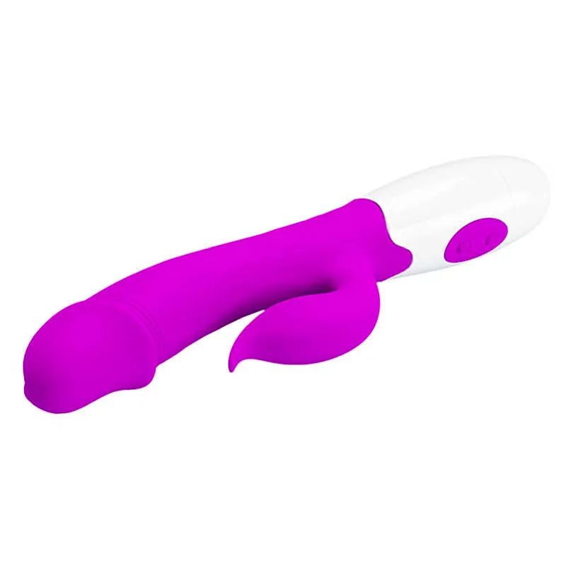 Sexy Toys Мощный вибратор с клиторальным отростком 30 режимов вибрации