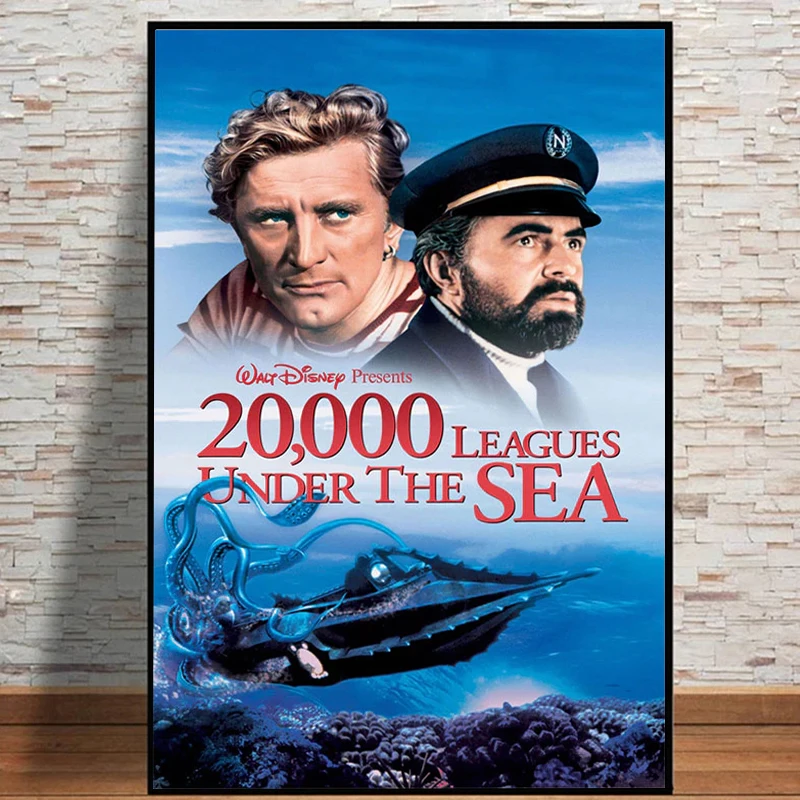 

20000 Leagues Under the Sea Posters And Prints For Kids Bedroom Disney Classic Movie Canvas Painting Wall Art Home Decor Cuadros