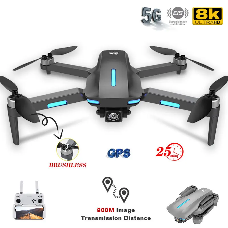 

Квадрокоптер детский с GPS, 6K/8K, Wi-Fi, FPV