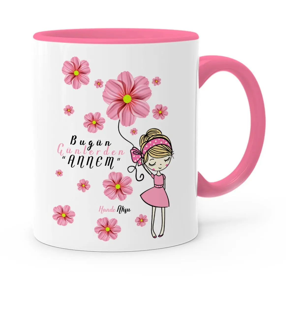 

Personalized Day Today My Mom Pink Mug Cup-1