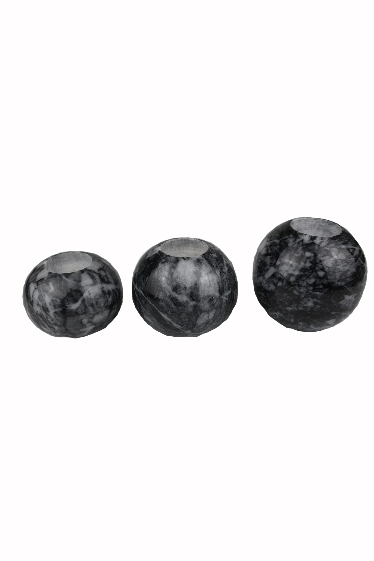

Natural Marble Home Decoration Accessories 3 / pcs Candle Holder Kitchen Restaurant Romantic Candlestick Christmas Bar Party