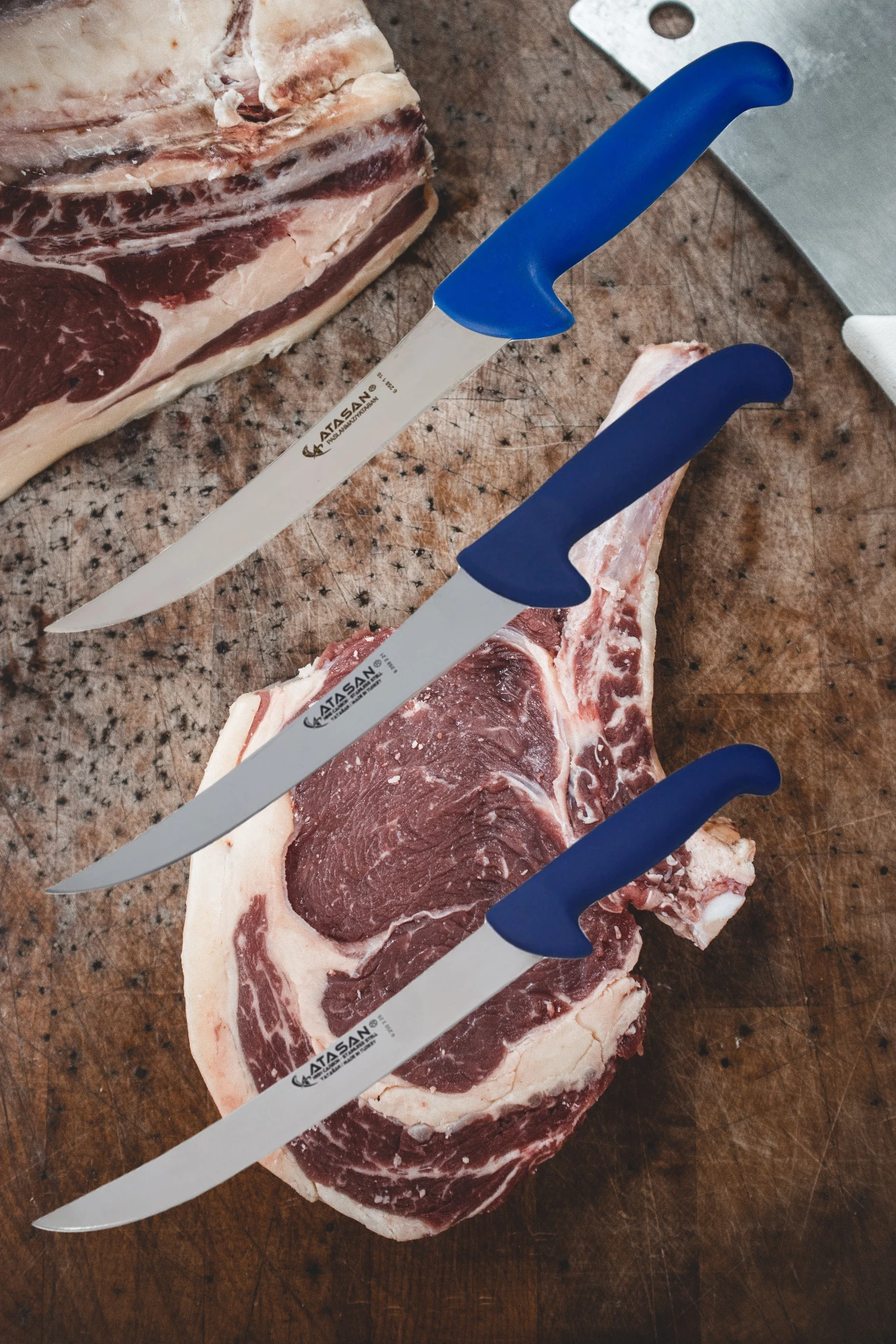 

ATASAN нож для стейка с прорезью изогнутый шеф-нож кухонные ножи ручной работы высококачественный профессиональный нож из нержавеющей стали