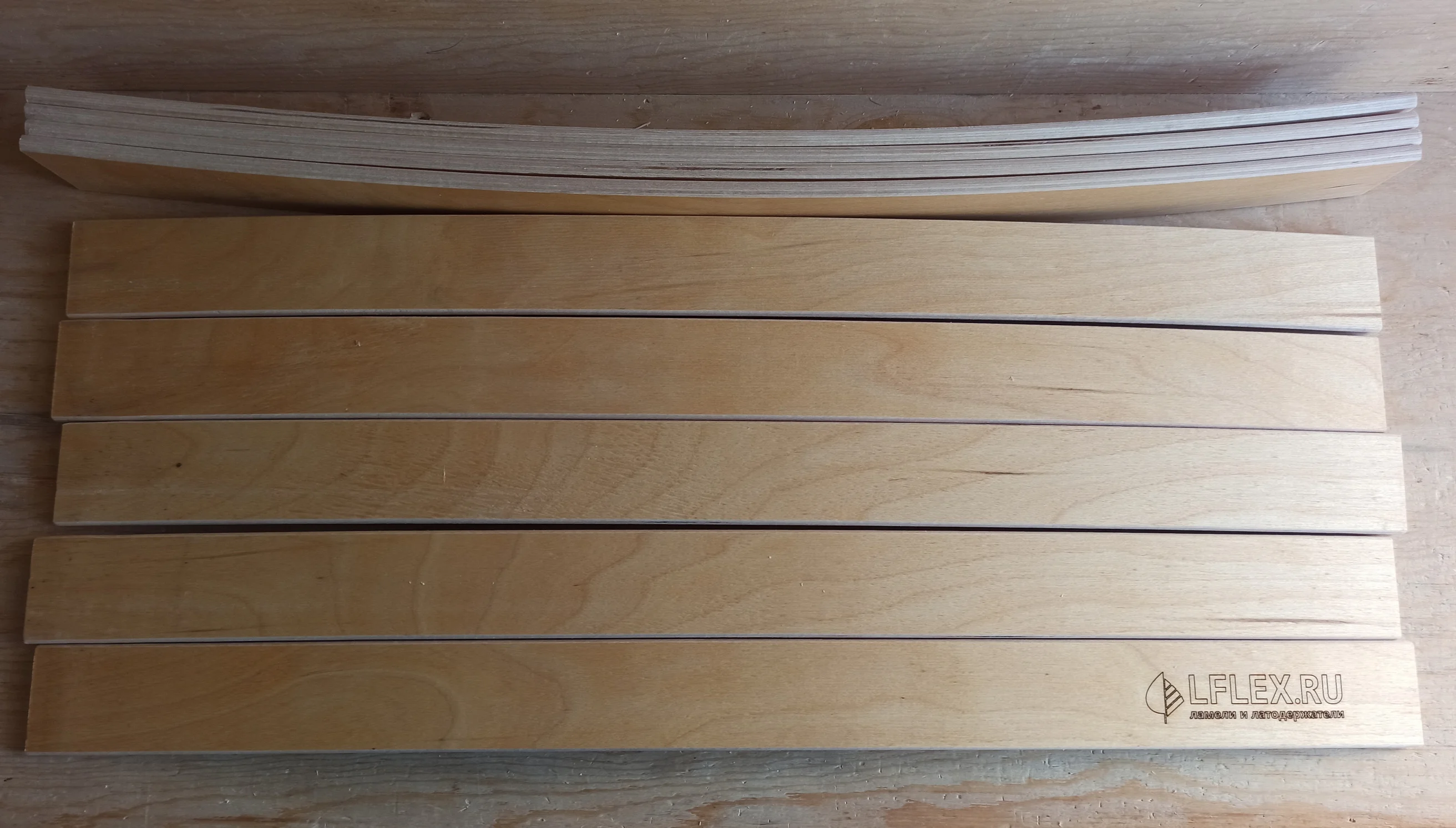 Ламели латы латофлекс для кровати дивана раскладушки 800х53х8 мм. Комплект от 2 до 7