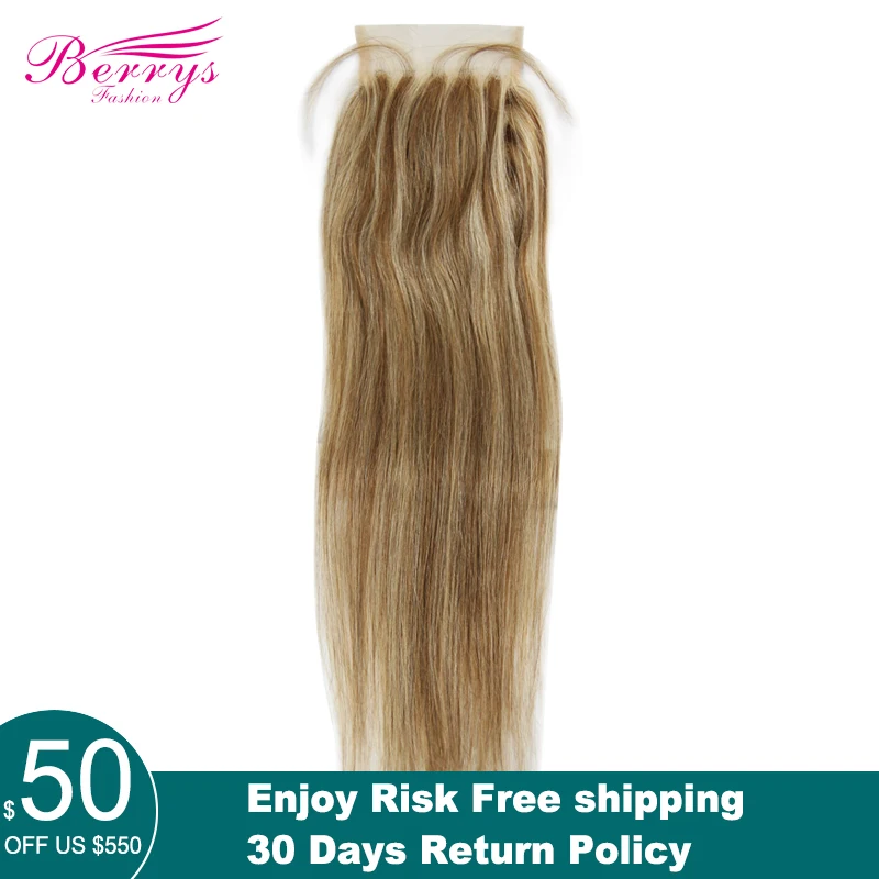 Прямой прозрачный кружевной закрытие 4X4 бесплатная часть с детскими волосами