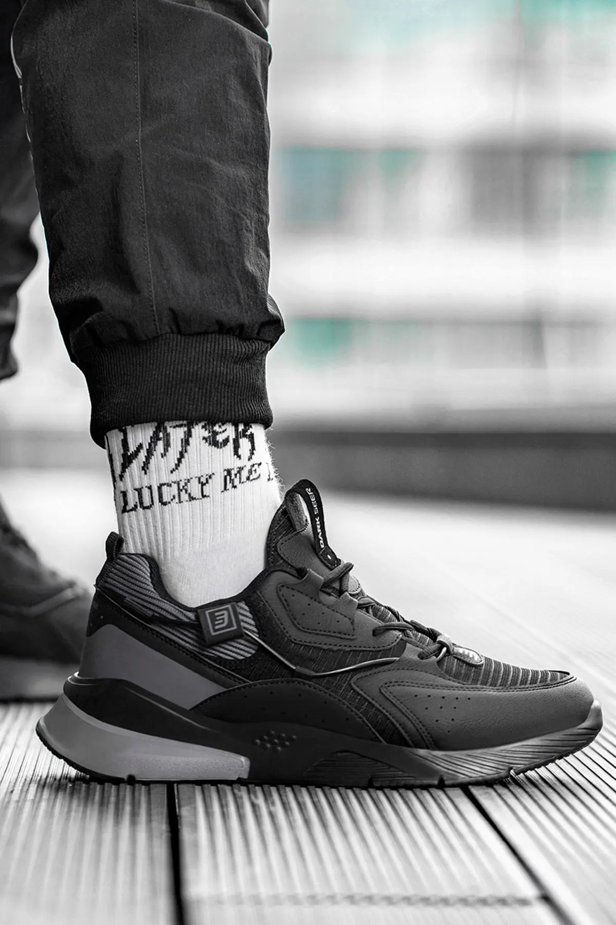 White Ice Men's Sneaker, New Men Ice Sports Sneakers, White Zaptillas Deporte Mujer Tracking Shoes, Black Smoked Men's Sneaker