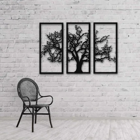 Тройной набор ивового дерева дизайн три пика 33 Х80 см 3d настенная табличка