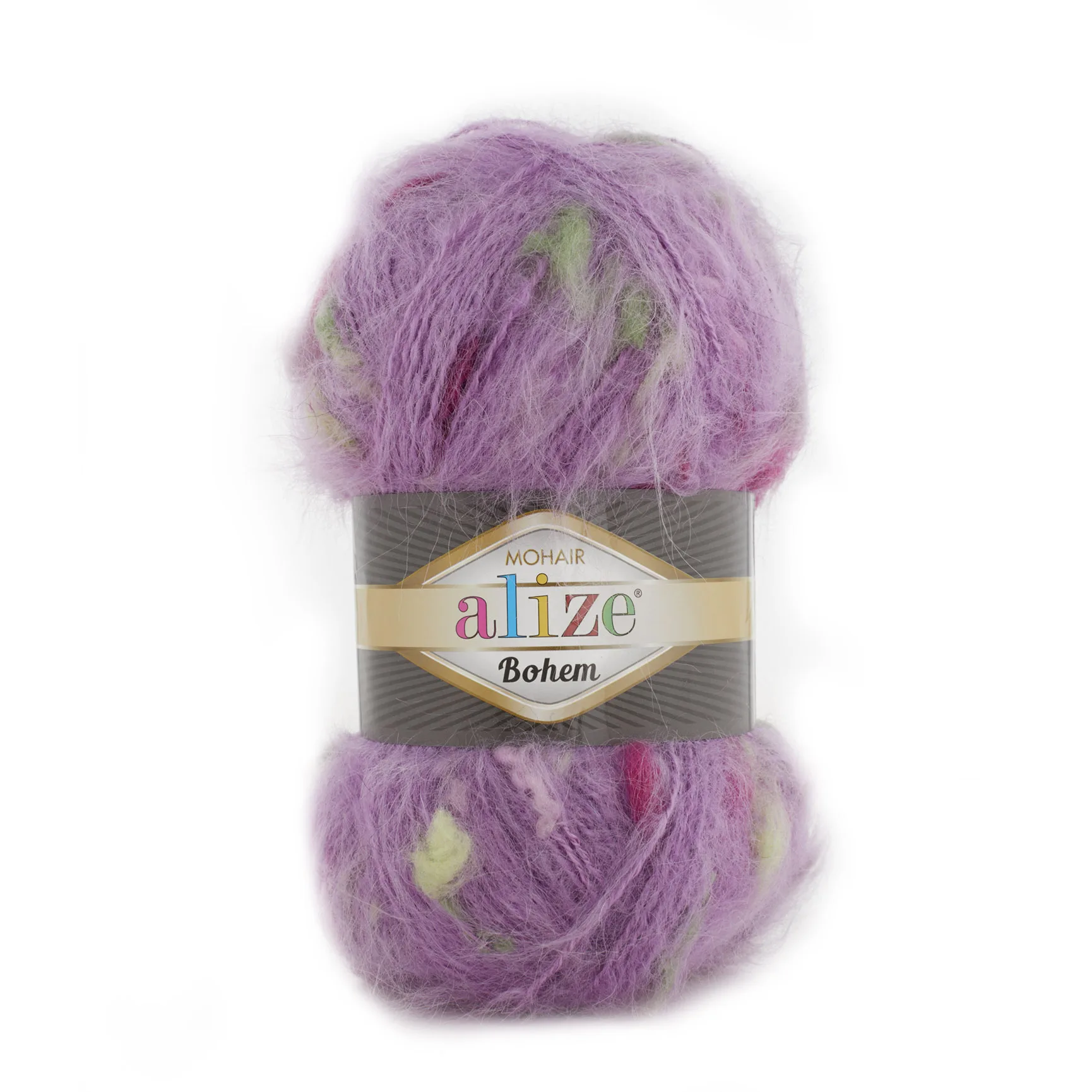 Alize Mohair Bohem Настоящая мохеровая пряжа 100 г-160 м Классическая искусственная вязаная