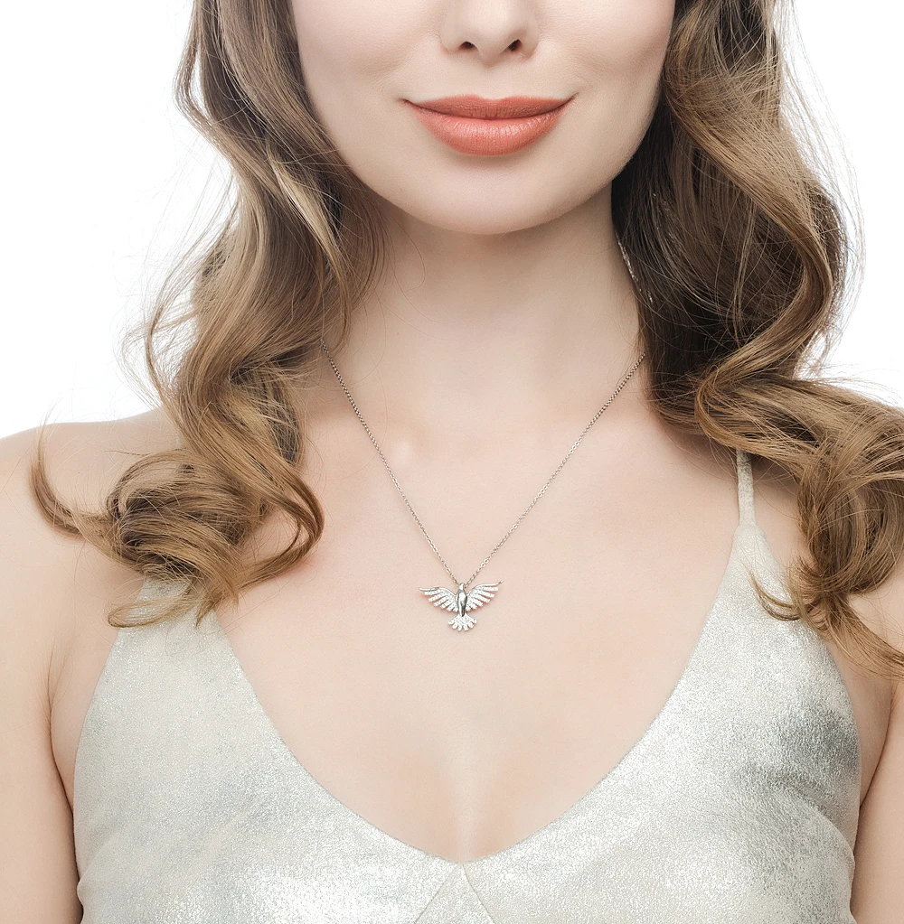 Серебряная подвеска с фианитами SUNLIGHT проба 925|Подвески| |