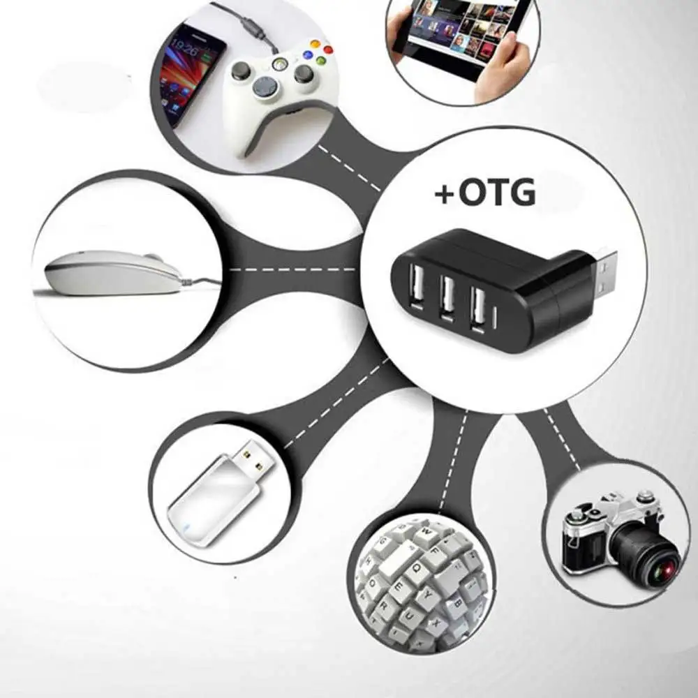 Usb хаб 2 0 USB сплиттер адаптер для ноутбука/планшета компьютера ПК периферийные