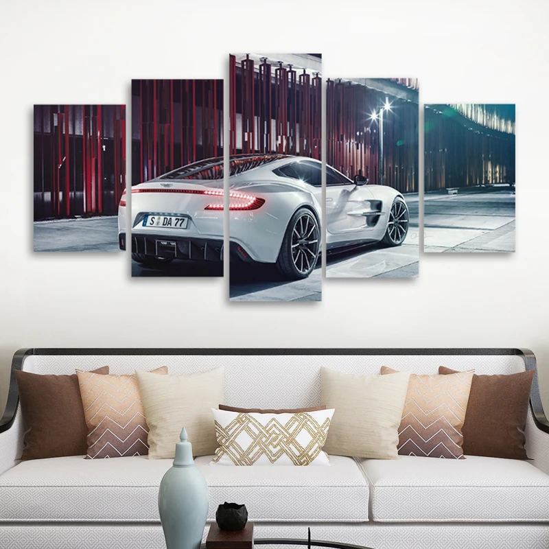 

Aston Martin One77 5pcs Supercar Poster Wall Art Vehicle Picture Canvas Print Living Room Decoration Painting