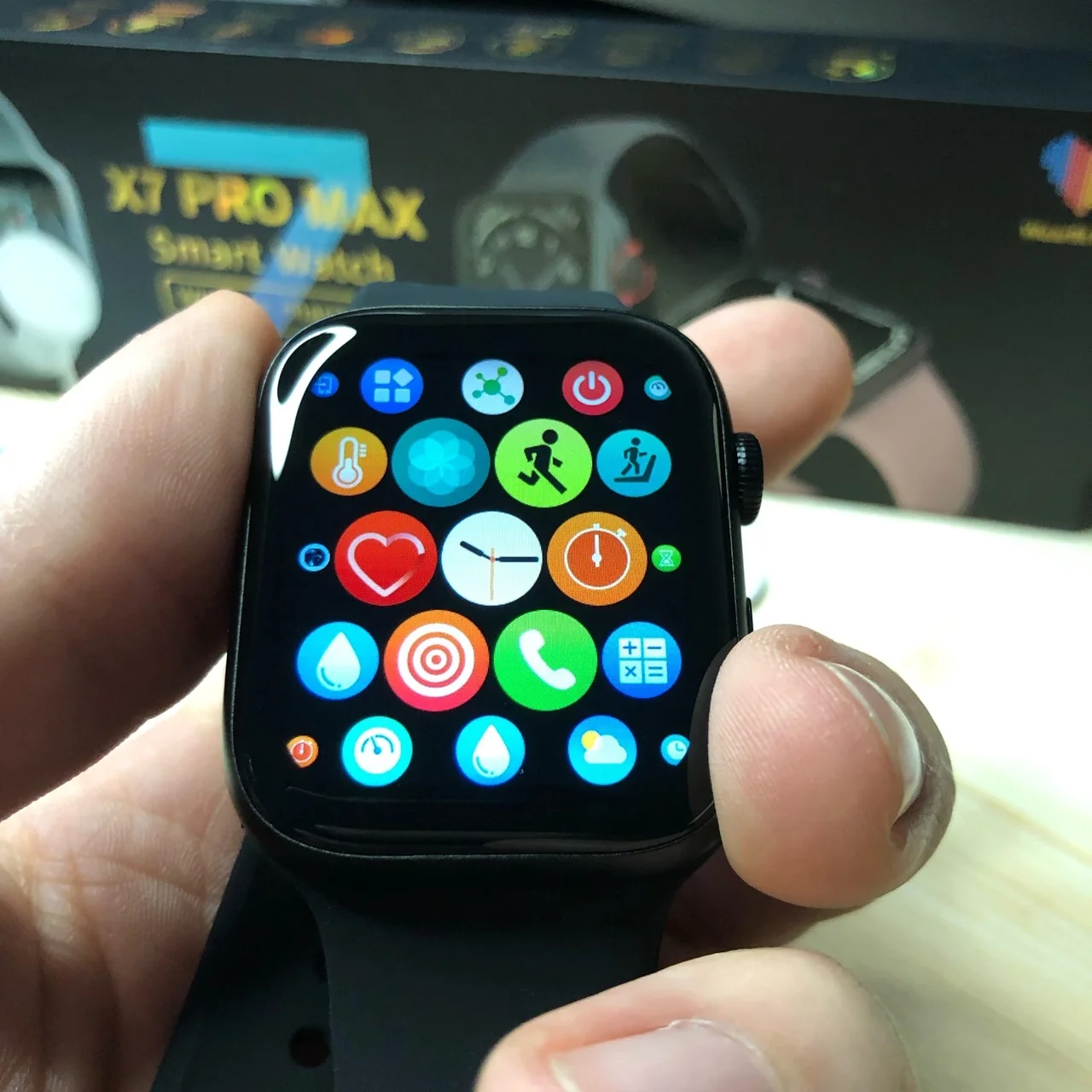 Смарт часы x7 pro max экран HD 1.8 дюйм 45 мм Bluetooth звонки/Smart watch 7 series/уведомления из