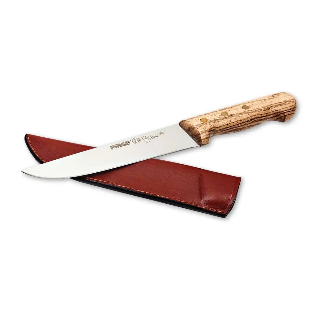 Pirge, Venge Handmade Sacrificial Knife 19 cm - Zebrano Wooden Handle, Kitchen, Chef Professional Knives - 31400