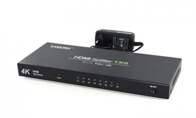 HDMI Разветвитель Splitter на 8 каналов 1 вход - выходов для распределения изображения