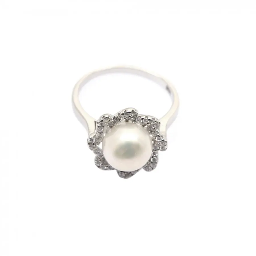 

Dainty Minimal Mother of Pearl Ring 925 Sterling Silver Free Resize
