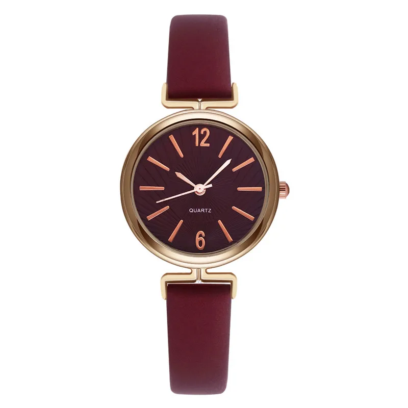 Женские кварцевые часы с кожаным ремешком люксовый бренд модные для женщин