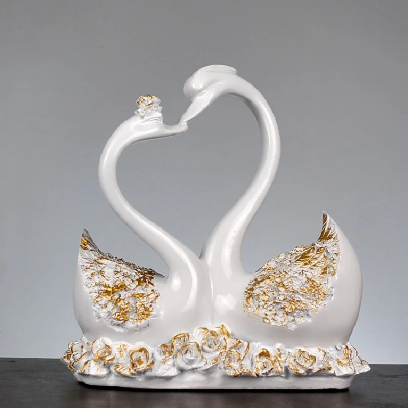 

Lovers Swans Home Decorations Resin Decorations Crafts Creative Gifts Ornaments