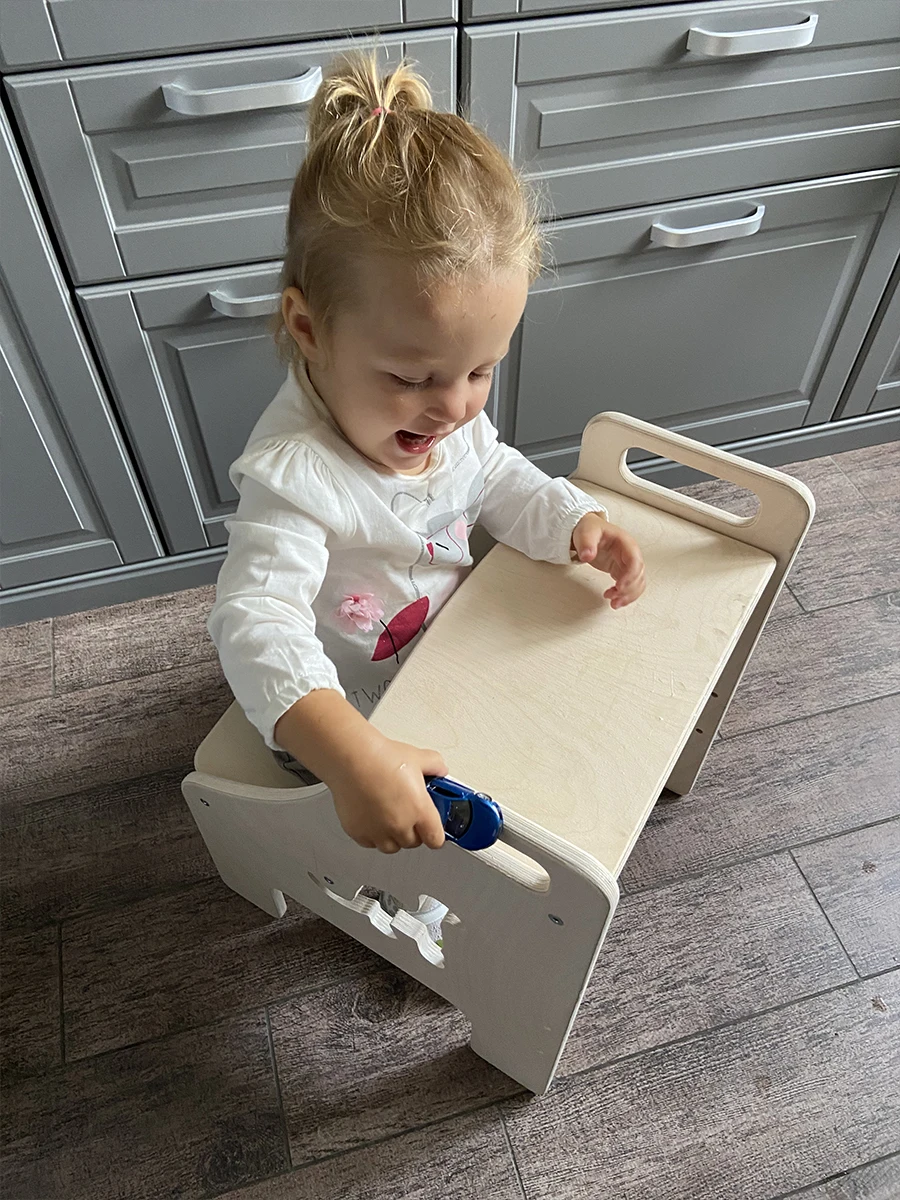 Детский стульчик ступенька BE KIDS / Стул стремянка для детей Ступенька ванной кухни