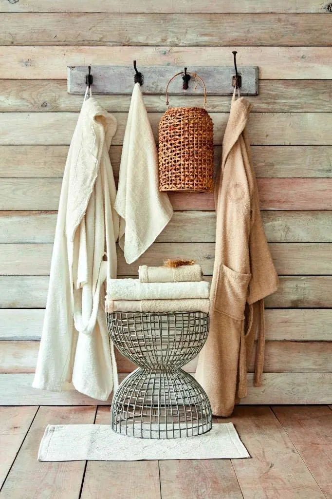 

Karaca Home Silvio Offwhite Beige Lacy 3 Piece Bathrobe Set