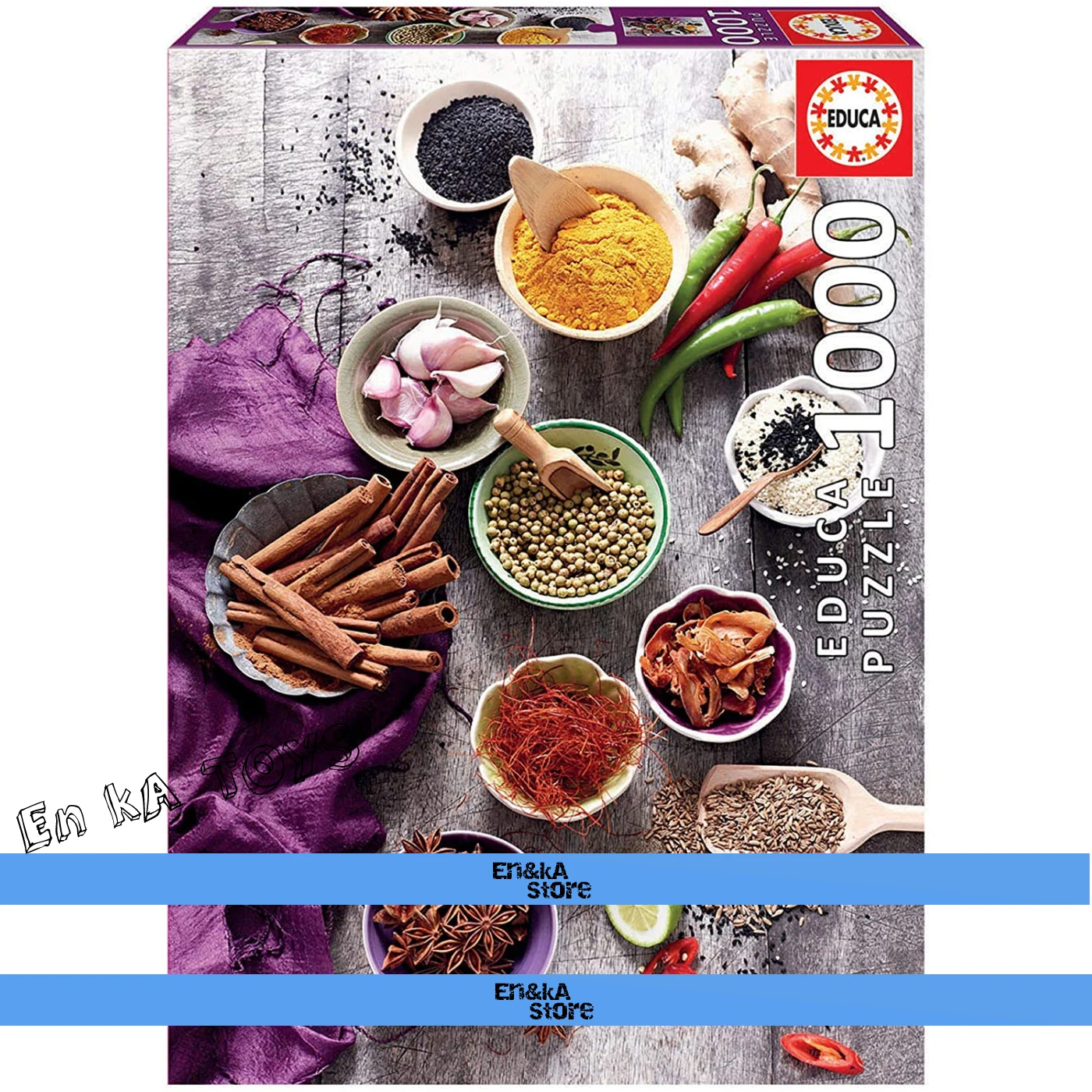 

EDUCA Assorted Spices Puzzle 1000 Piece Jigsaw for adults Original and High Quality