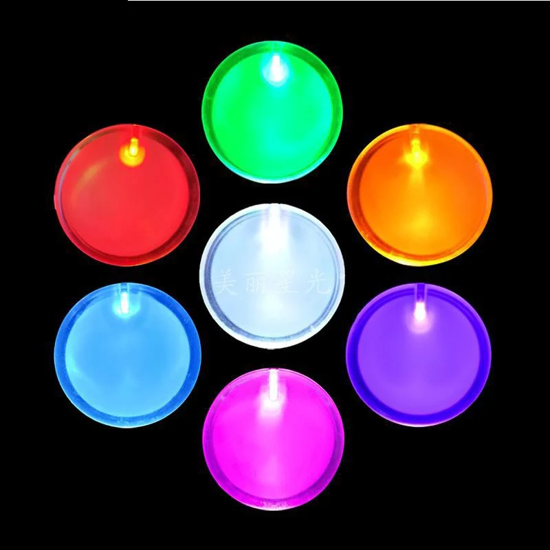 Drop shipping custom LOGO DIY LED light Brooch yellow green red white blue color PIN for promotional gift | Освещение
