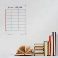 acrylic meal planner wall calendar custom text daily planner monthly weekly wall calendar 2022
