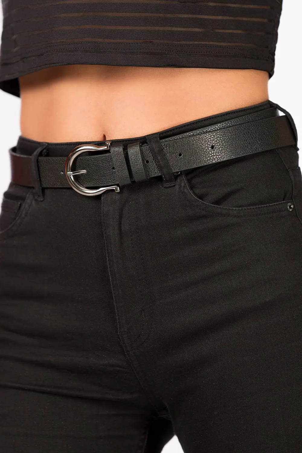 

SENSETEKST Women Luxury Quality Cheap Buckled Cowhide Belt Jeans Belt Hot Sale