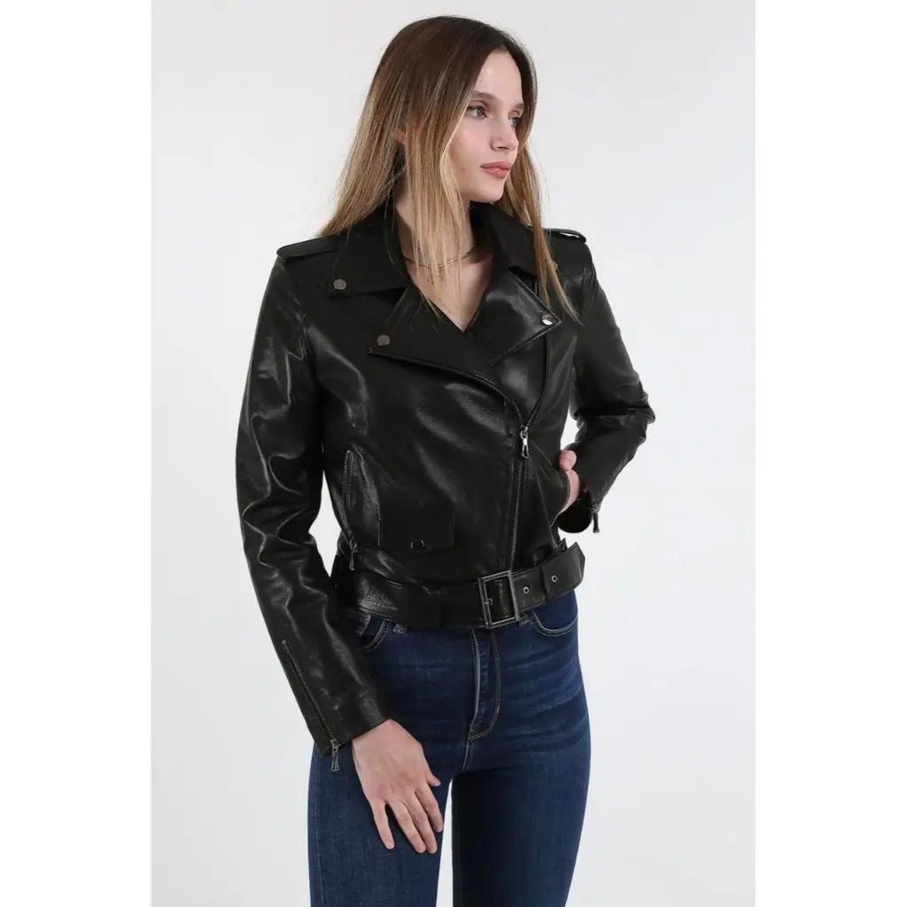Women Leather Jacket Genuine Real Leather Jacket leather Coat lambskin coat Female Jacket Genuine Leather Women's Black Coat