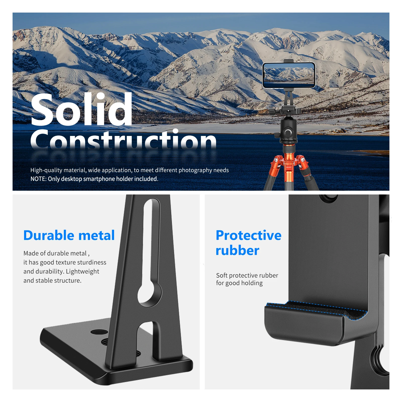 Металлический держатель для сотового телефона Neewer зажим настольного штатива