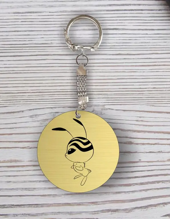 Брелок Леди Баг и Супер Кот с гравировкой №4 | Настольные канцтовары