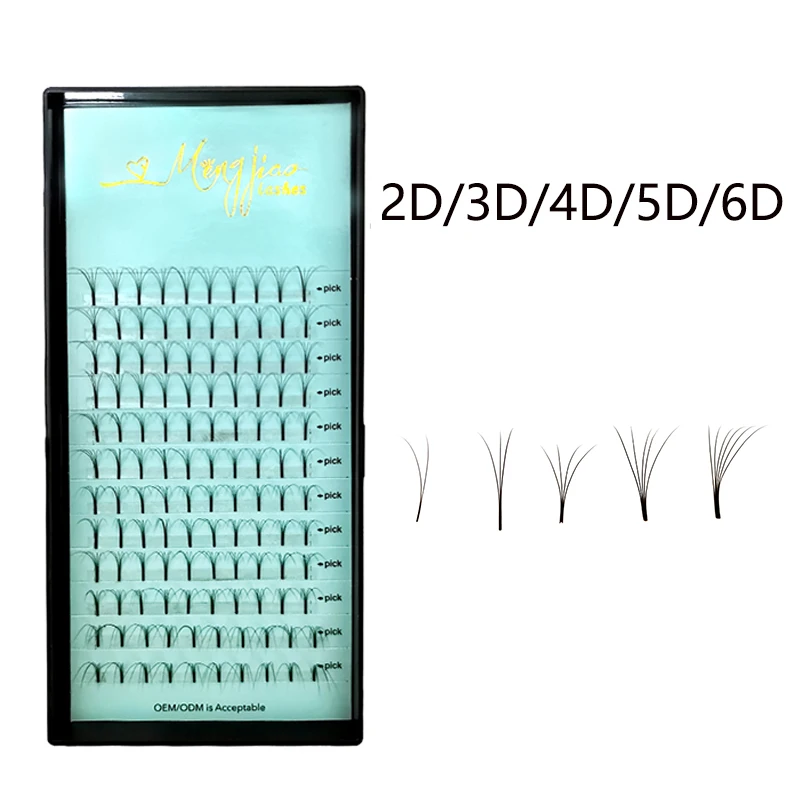 Ресницы Premade широкие для наращивания профессиональные ресницы из искусственной