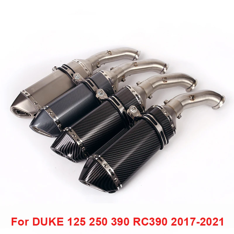 

Система выхлопных газов мотоцикла среднее соединение труба глушитель наконечник глушитель дБ модифицированный для DUKE 125 250 390 RC390 2017-2020