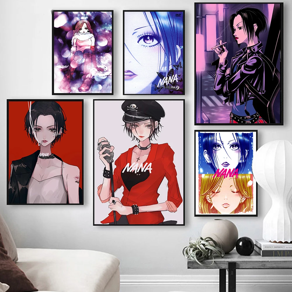 

Japanese Classic Anime NANA Poster Prints Canvas Painting Wall Art Pictures For Living Room Bedroom Home Decor Bar Decoration