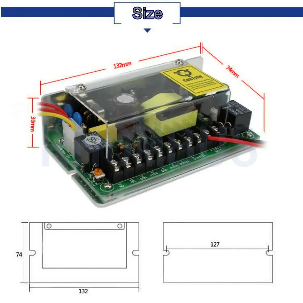 AC100 240V к источнику питания 12V/5A поддерживает резервную батарею для управления