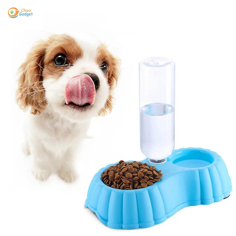 Двойные миски для собак кошек воды и еды набор съемных мисок из нержавеющей стали