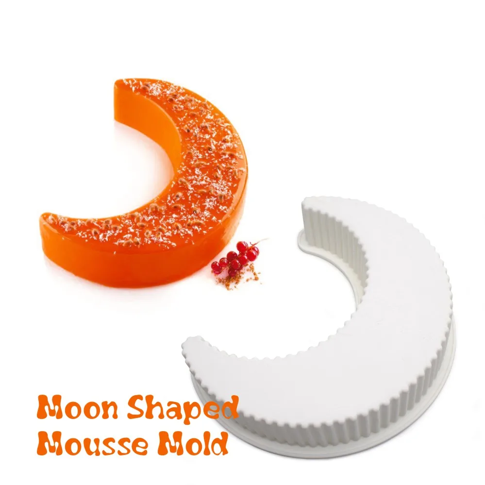 Силиконовая форма 3D десерт выпечка Mousse DIY Mold Moon|Формы для тортов| |