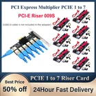 7 шт., PCI-E Райзер-карта, PCI Express слот, усилитель, концентратор-адаптер 1to7 для PCIE, графическая карта Райзера для майнинга биткоинов BTC