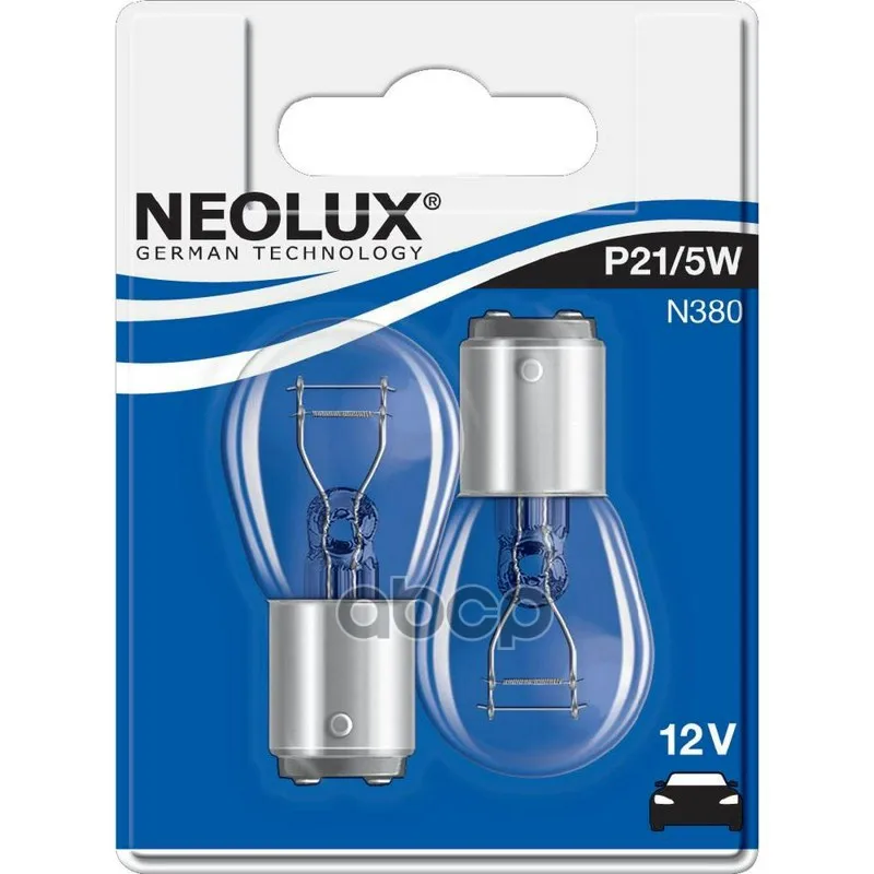 Лампа P21/5w 12v Bay15d 5xfs10 21/5w Neolux арт. N380|Зеркала и крышки| |