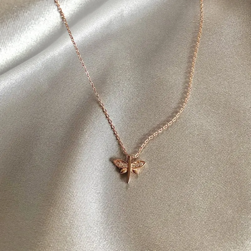 

DRAGONFLY 925 Silver Necklace