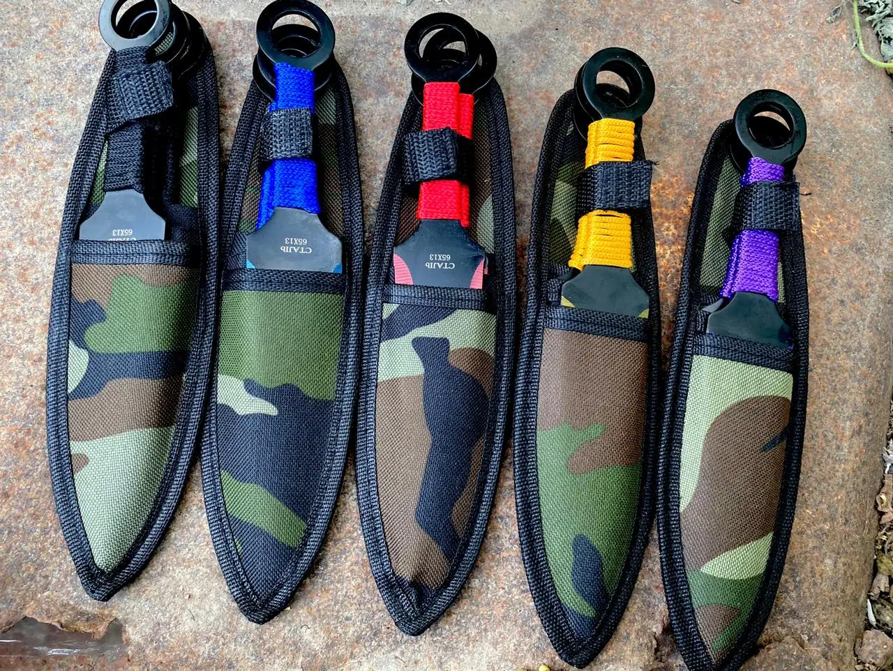 Метательные ножи Кунай 3 шт в комплекте чехле |