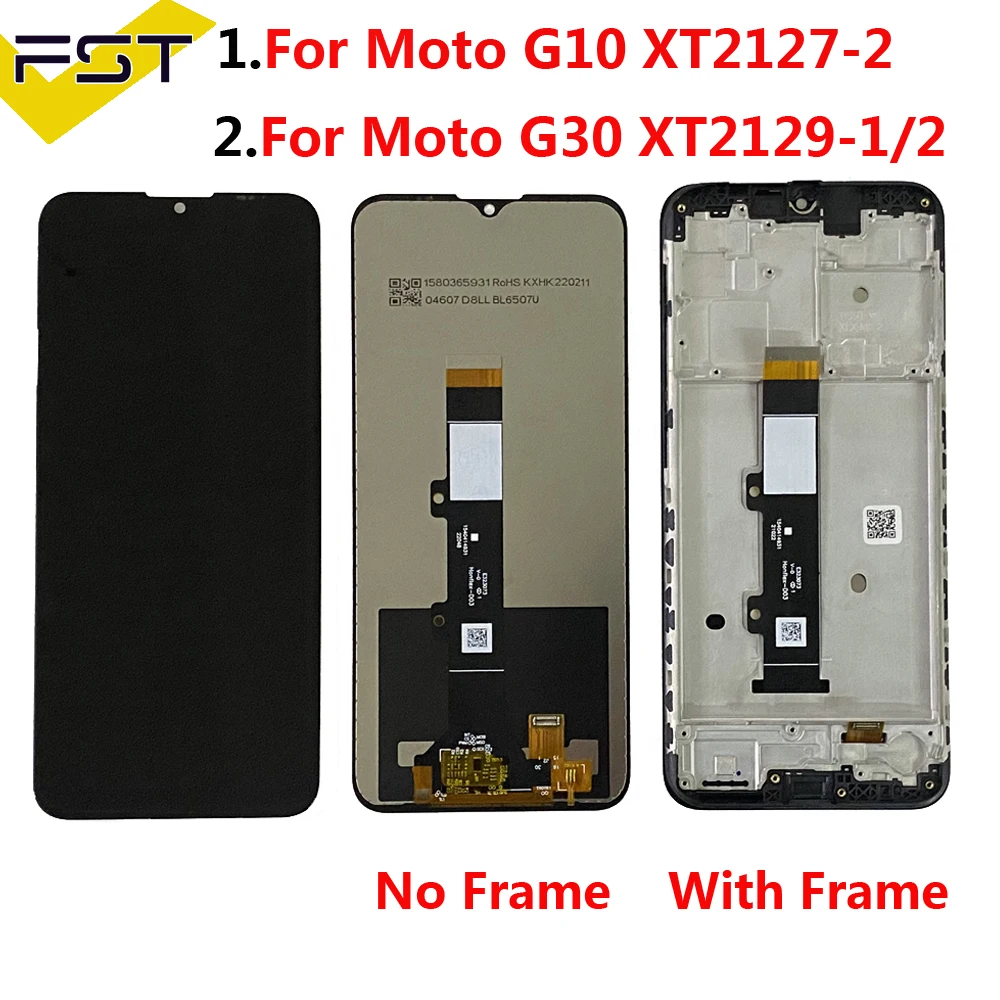 

For Motorola Moto G10 XT2127 LCD Display With Touch Screen Assembly Repair lcd For Motorola G30 LCD XT2129-2 Display G10 Power