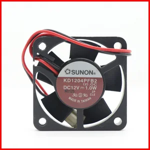 SUNON KD1204PFB2 DC12V 0.9W 4010 40X40X10mm 4cm 2-wire 7000RPM Two-line Ball Bearing Router Graphics Card Mini Axial Cooling Fan
