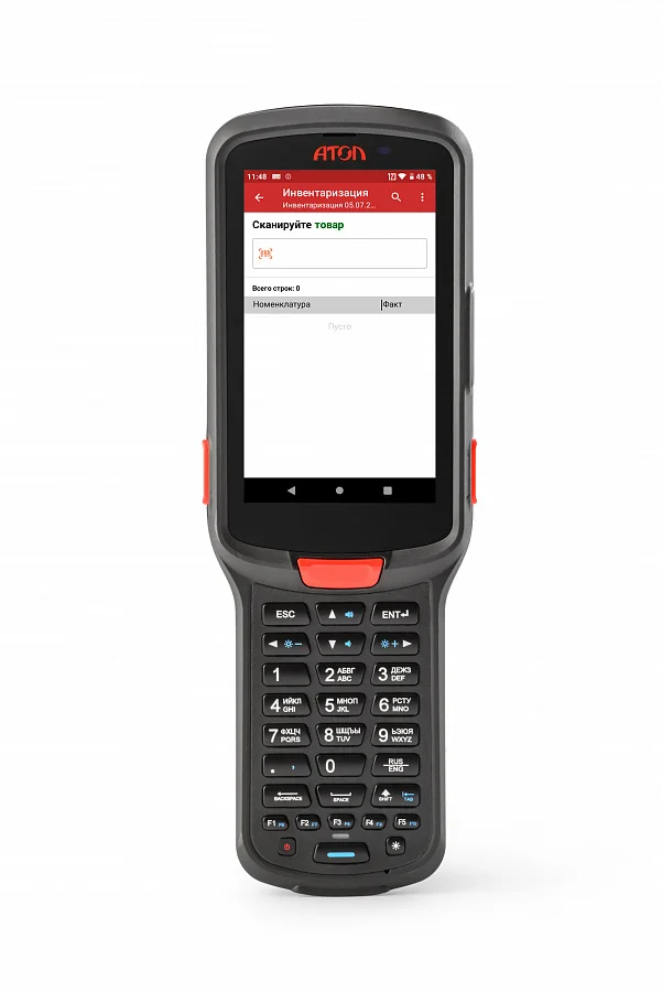 Терминал сбора данных АТОЛ Smart.Pro полный 4/64 (4.5&quot Android 9.0 MT 6762 2D SE4750 Wi-Fi BT NFC 4G GPS Camera БП