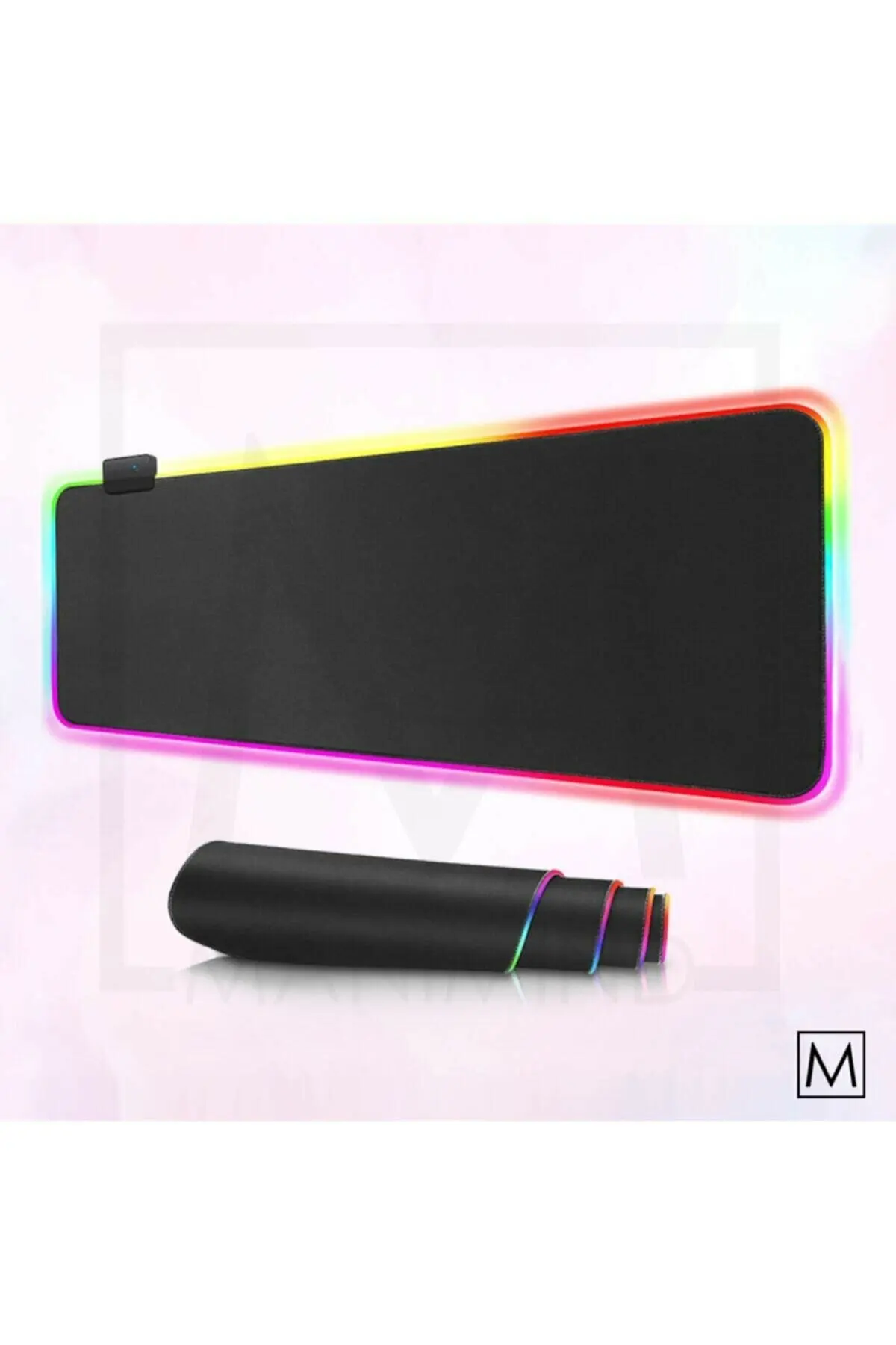 

LED Light Mousepad RGB Keyboard Cover Gaming Big Table Matte Color Surface Mouse Pad Computer Gaming PC Mouse Pad