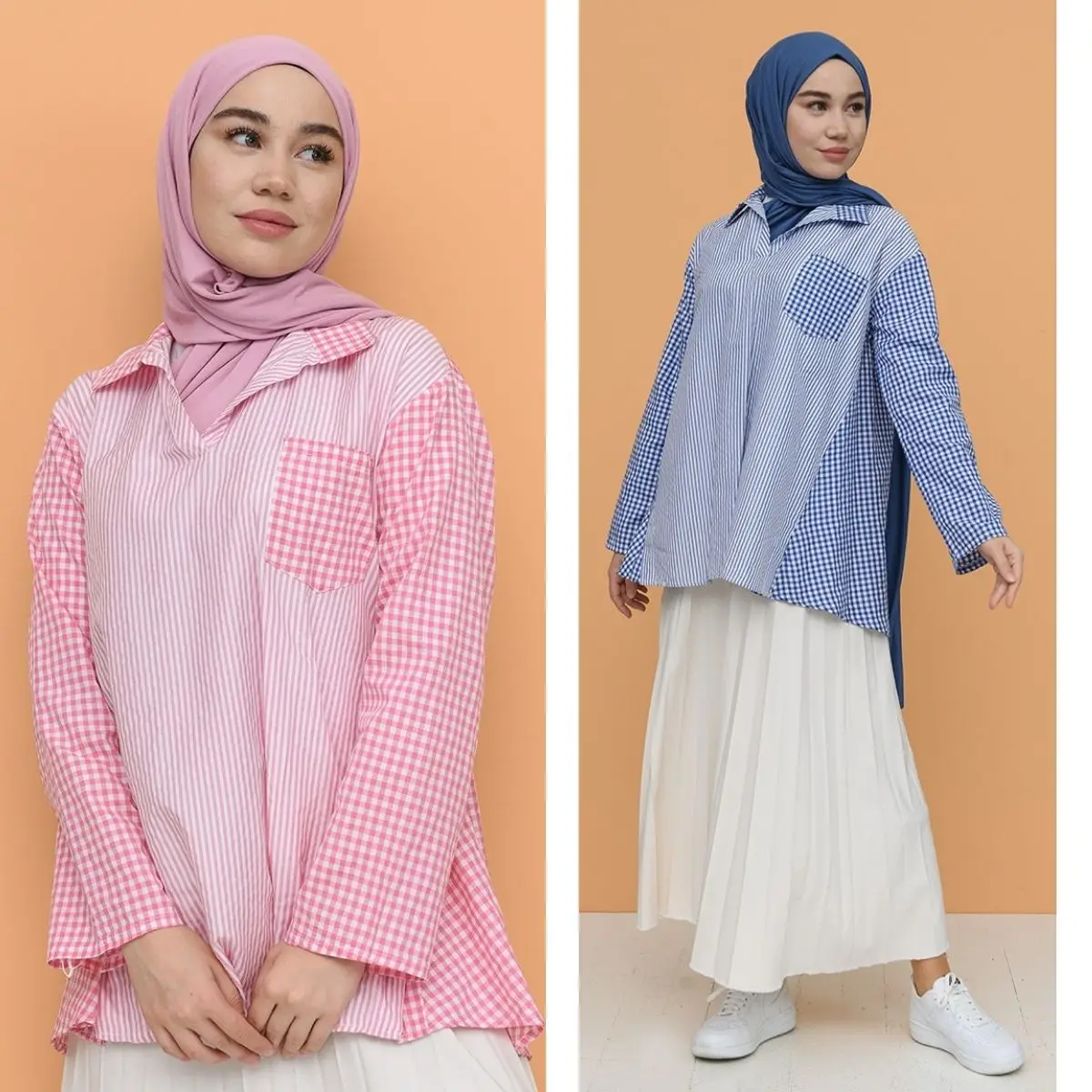 Ramadan Sports Shirt With Pocket Unlined Long Sleeve Collar Seasonal Muslim Fashion Hijab Clothing Abaya  Islamic Turkey  Dress