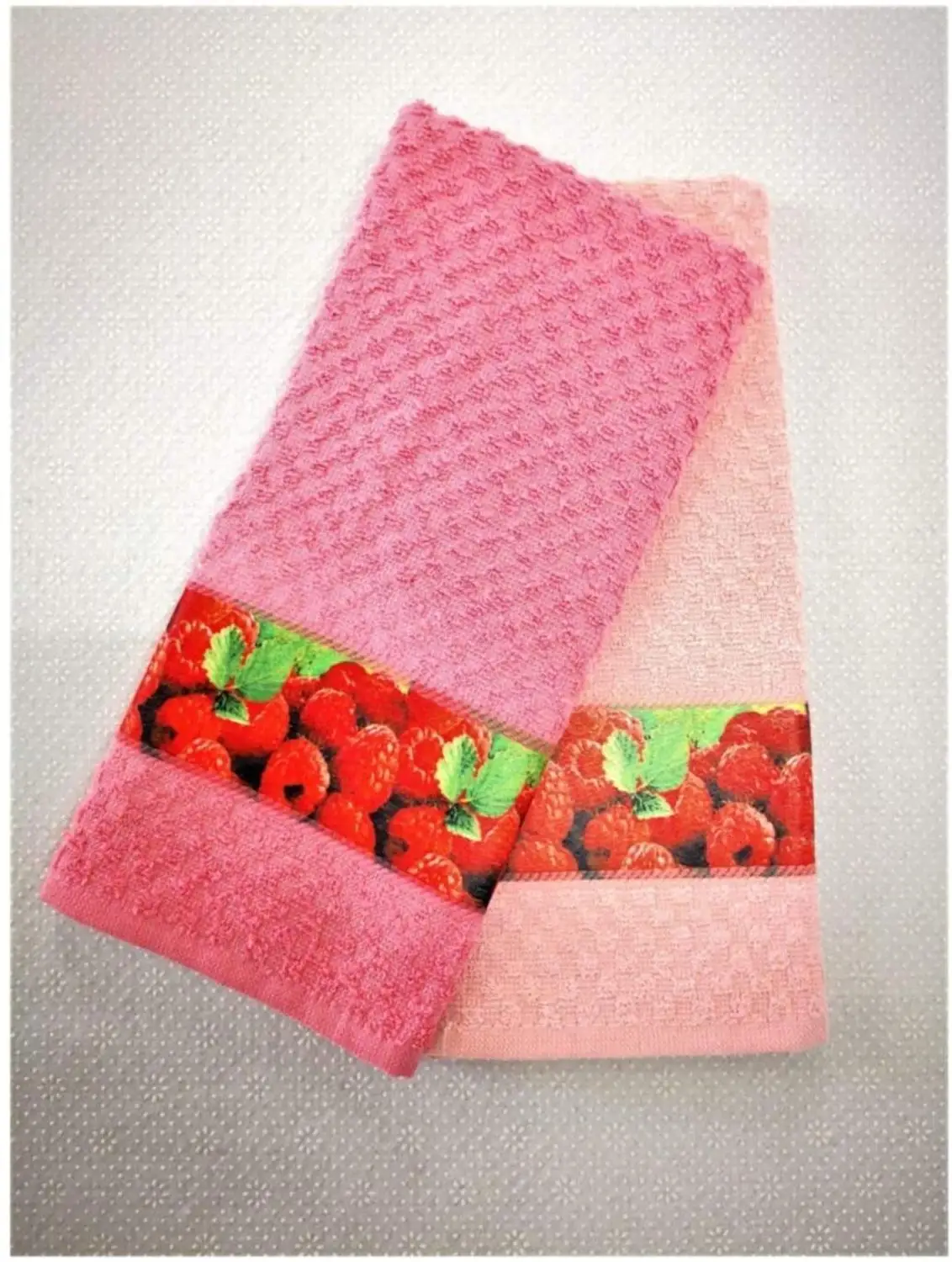 

Tac комплект из 2 предметов с принтом хлопковое кухонное полотенце набор розового Агата-40x60