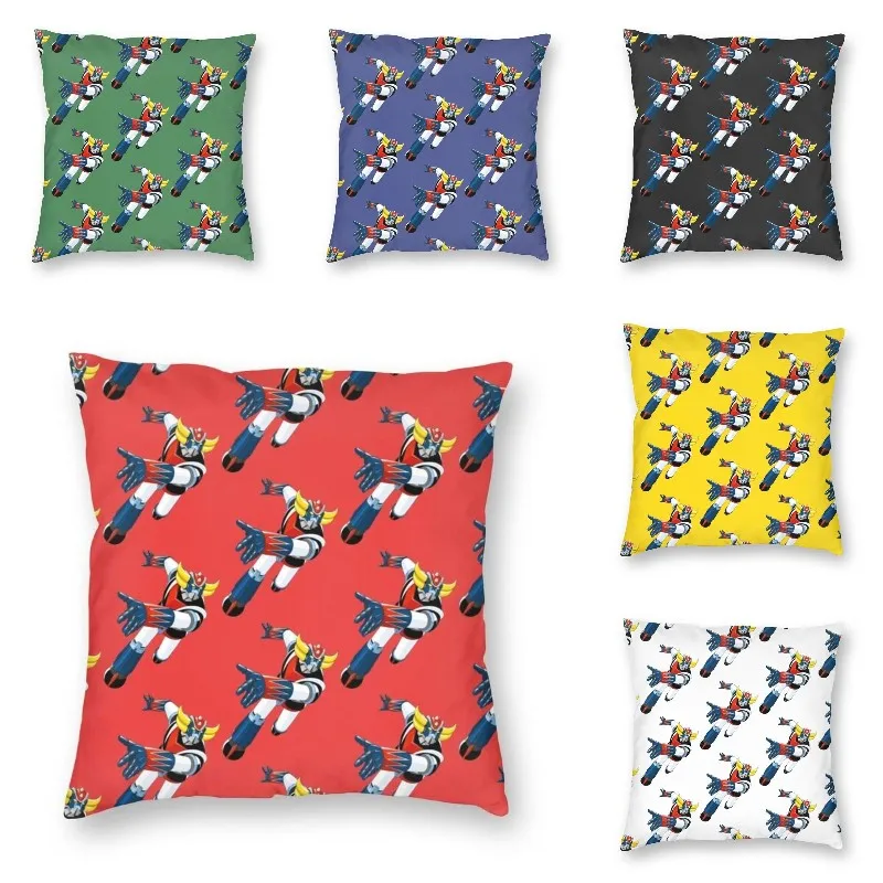 

Goldrake Goldorak Square Pillow Cover Home Decorative Manga Japanes Mazinger Z Cushions Throw Pillow for Car Printing