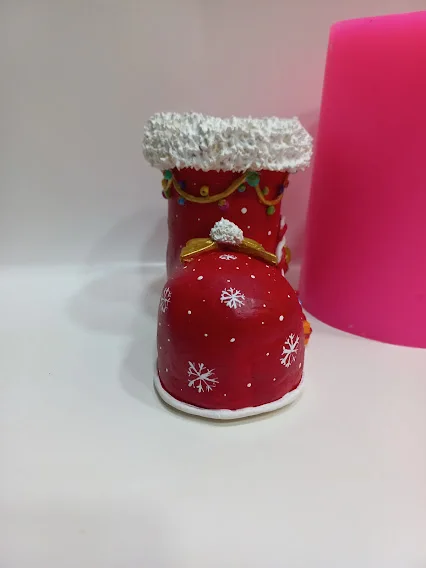 

Shoe potting silicone mold DIY potting clay epoxy resin molds Christmas decoration concrete cement molds handmade