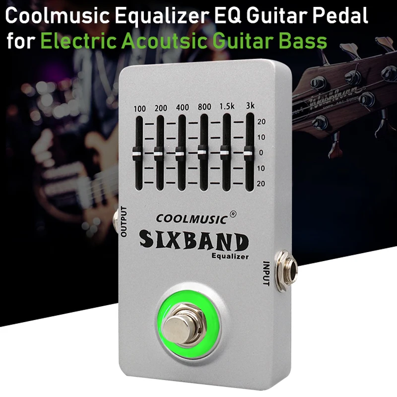 elektrische gitarre effekt eq pedal musical instrument 6 band equalizer volle metall shell true bypass saiten instrument zubehör free global ship