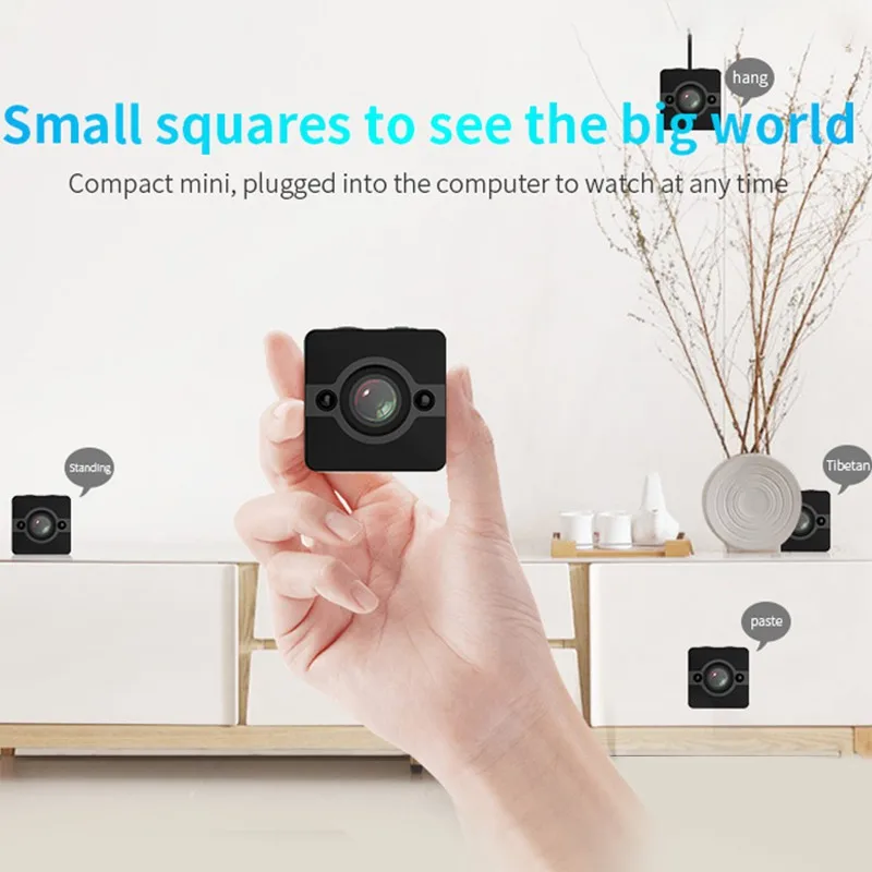 Мини ip-камера безопасности SQ12 HD 1080P videcam Водонепроницаемая широкоугольная
