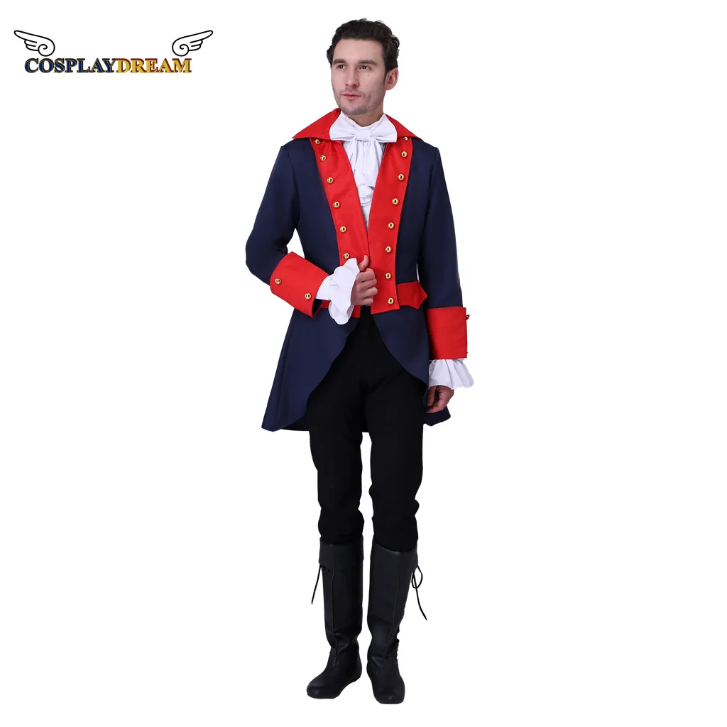 Военная Униформа Гамильтона 18-го века в колониальном стиле искусственная